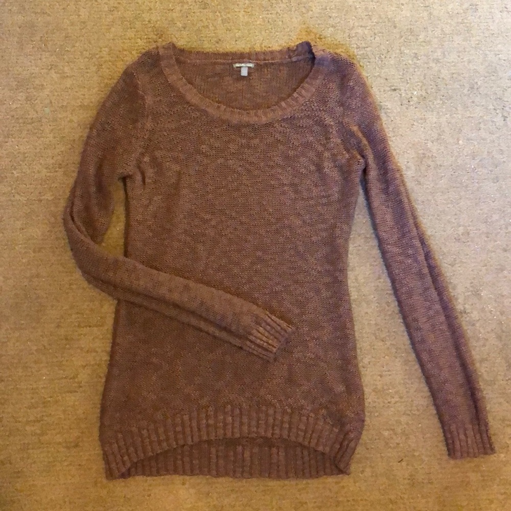 Plum loose knit sweater